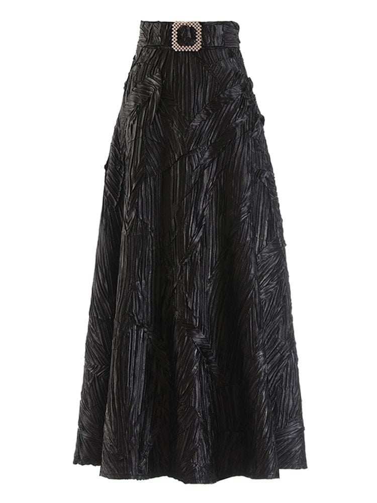 BOHEMIAN THE LABEL BLACK PRINT / S Zoey Vintage Midi Skirt