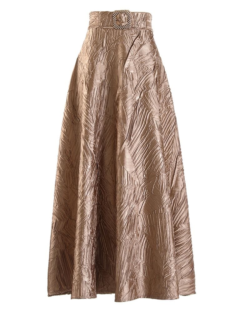 BOHEMIAN THE LABEL GOLD / S Zoey Vintage Midi Skirt