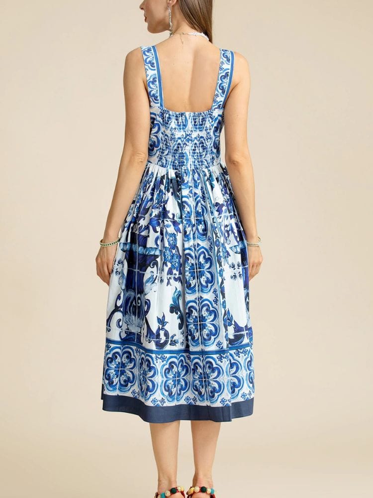 BOHEMIAN THE LABEL Kim Corset Print Dress