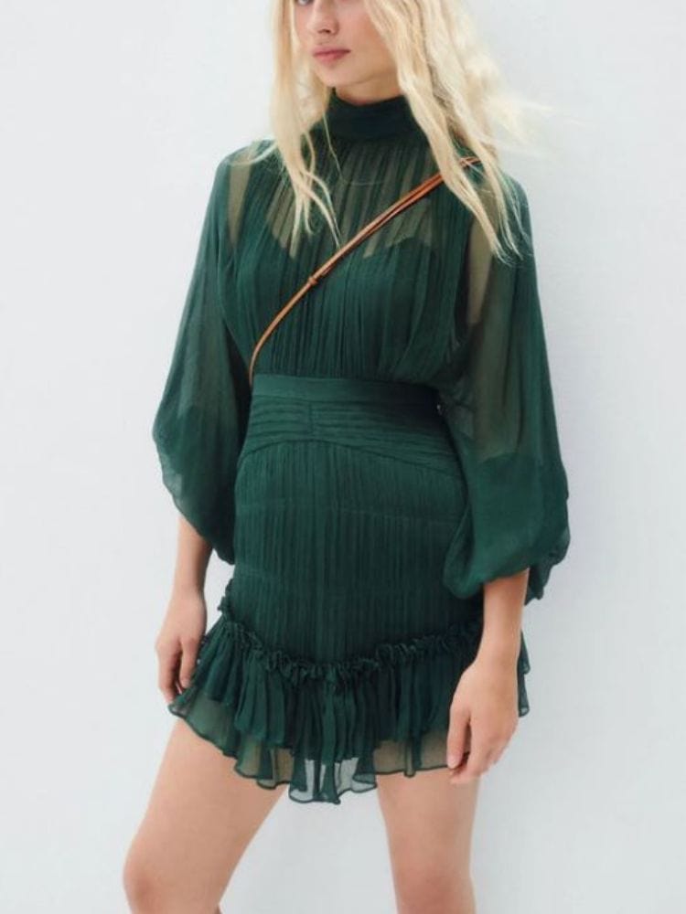 BOHEMIAN THE LABEL  Nicola Long Sleeve Mini Dress