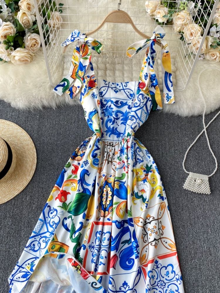 BOHEMIAN THE LABEL  Penny Corset Print Dress