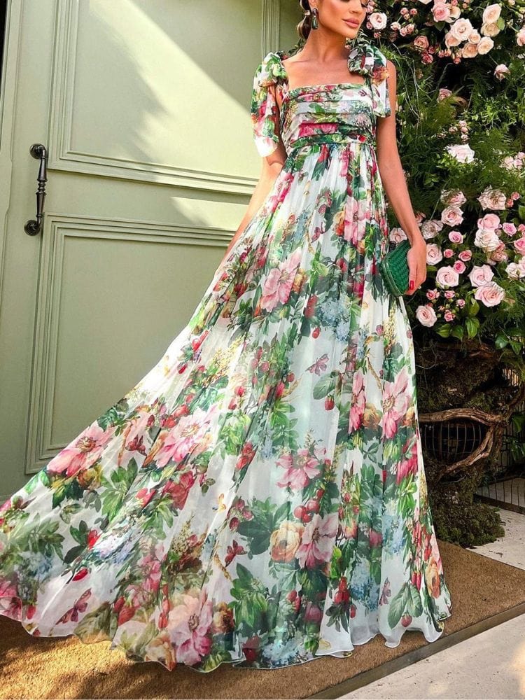 BOHEMIAN THE LABEL  Joi Floral Gown Dress