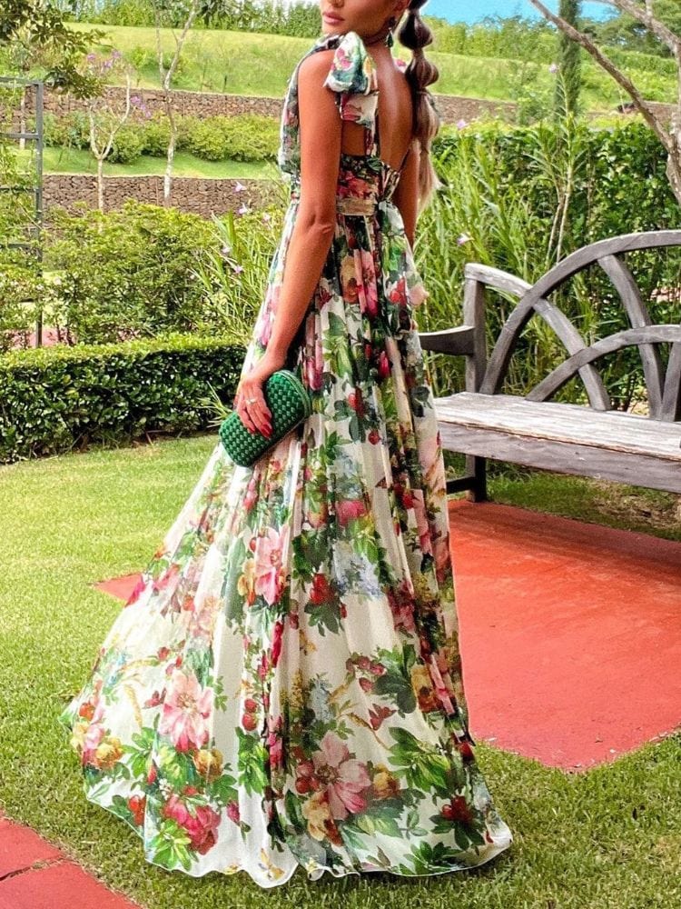 BOHEMIAN THE LABEL  Joi Floral Gown Dress