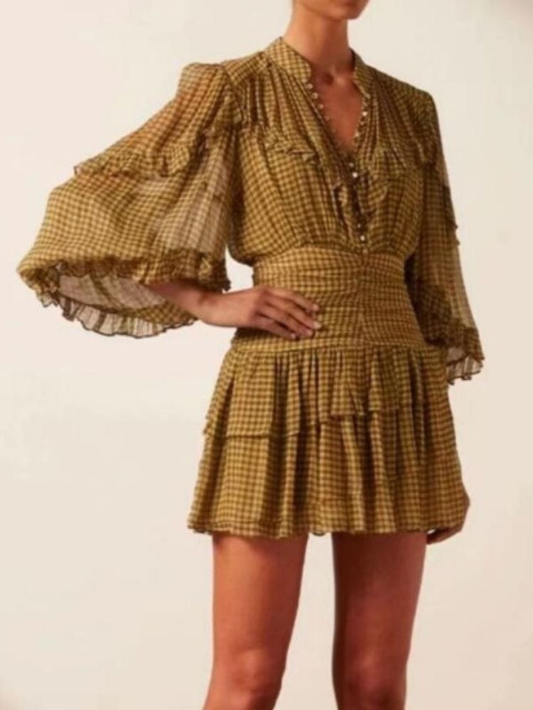 BOHEMIAN THE LABEL  Mika Long Sleeve Mini Dress