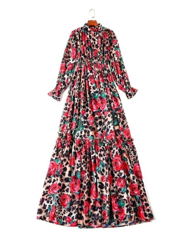 BOHEMIAN THE LABEL  Molly Long Sleeve Floral Gown Dress