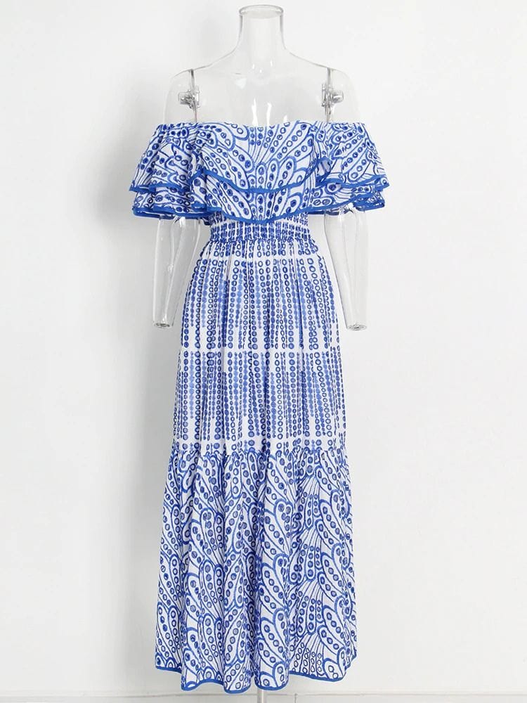 BOHEMIAN THE LABEL  Nicole Print Midi Dress