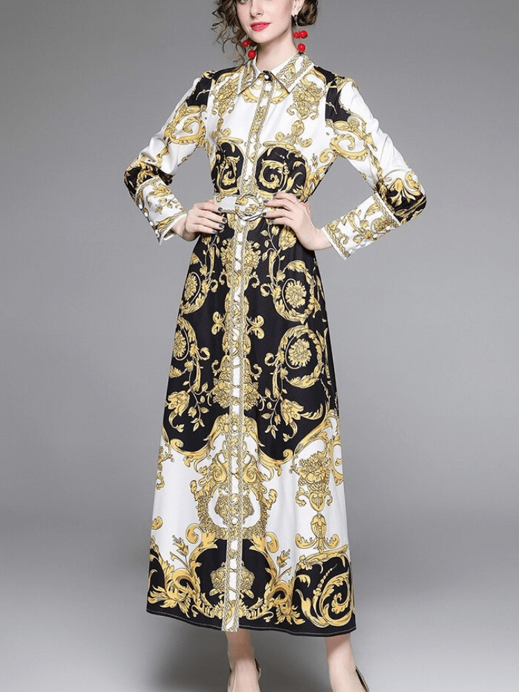 BOHEMIAN THE LABEL  Sierra Long Sleeve Gown Dress